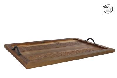 Dienblad Diego naturel recycled hout 54x36x5cm