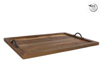 Dienblad Diego naturel recycled hout 54x36x5cm - thumbnail