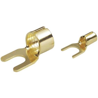 TRU COMPONENTS 1577787 Vorkkabelschoen 10 mm² Schachtdiameter=7 mm Ongeïsoleerd Goud 1 stuk(s)