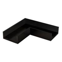 Horizon hoek-afdekkapje koppelset mat zwart - thumbnail