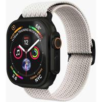 Vonmählen Woven Loop For Apple Watch 44 - 45 - 46 - 49mm One Size Black/Cream - thumbnail