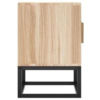 Tv-meubel 105x30x45 cm bewerkt hout en ijzer - thumbnail