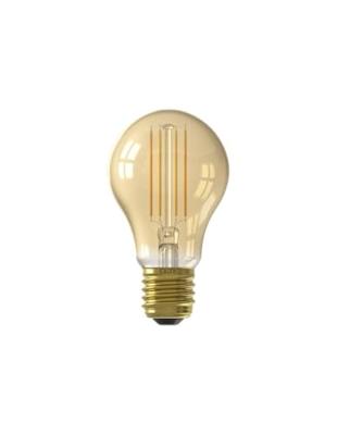 LED volglas Filament Standaardlamp 220-240V 7,5W 806lm E27 A60 Goud 2100K Dimbaar Calex - Calex