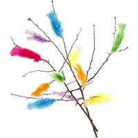 Creativ Company Veren, l: 11-17 cm, diverse kleuren, 18 bol/ 1 doos - thumbnail