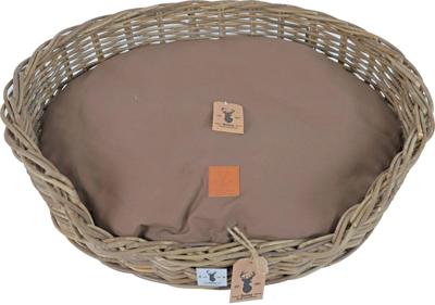 Boony Est 1941 ligkussen (Excl. Mand!) ovaal basic brown 75 cm Boony-Est-1941 Gebr. de Boon - Gebr de boon