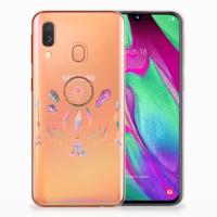 Samsung Galaxy A40 Telefoonhoesje met Naam Boho Dreamcatcher - thumbnail