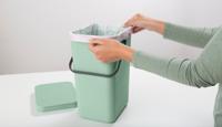 Brabantia Sort & Go afvalemmer 12 liter jade green - thumbnail