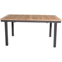 Nohr Uitschuifbare Tuintafel 'Taysha' Teakhout, 152/210 x 90cm, kleur Zwart - thumbnail