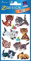 Avery av-4346 papieretiket z-design kids pakje a 3 vel katten - thumbnail