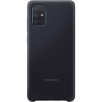 EF-PA715TBEGEU Samsung Silicone Cover Galaxy A71 Black - thumbnail
