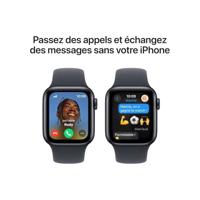 Apple Watch SE (2e gen.) GPS + Cellular 40 mm Smartwatch - Kast van middernacht aluminium - Middernacht sportbandje (S/M). Conditie en slaap bijhouden, ongelukdetectie, hartritme monitoren - thumbnail