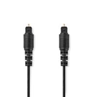 Nedis Optische Audiokabel | TosLink Male | TosLink Male | 10.0 m | Rond | PVC | Zwart | Label - CAGL25000BK100 - thumbnail