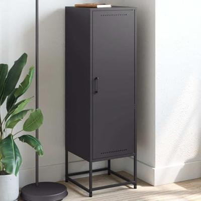Hoge kast 36x39x123 cm staal zwart