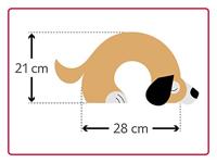 Leschi Verwarmingskussen Bobby de hond - zandbruin/zwart - thumbnail