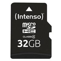 Intenso 32 GB Micro SDHC-Card microSDHC-kaart 32 GB Class 4 Incl. SD-adapter - thumbnail