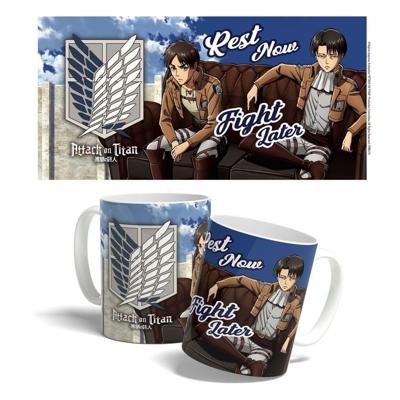 Attack on Titan Mug Rest Now, Fight Later 325 ml