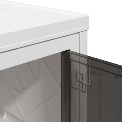 Opbergbox stapelbaar met wielen 2-laags 75 L 65x40x76 cm Opbergbox stapelbaar met wielen 2-laags 75 L 65x40x76 cm