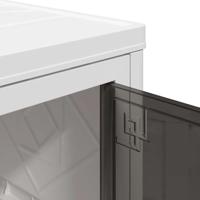 Opbergbox stapelbaar met wielen 2-laags 75 L 65x40x76 cm - thumbnail