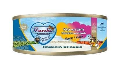 Renske Puppy vers bereid kip met lam natvoer hond (blikjes) 1 tray (24 x 95 g)