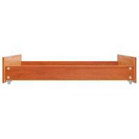 Bedlades 2 st massief grenenhout wasbruin - thumbnail