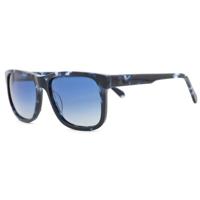 Wave Hawaii zonnebril Acetat wayfarer UV400 hout zwart/blauw - thumbnail