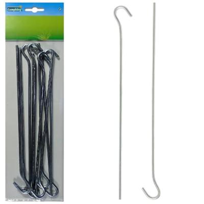 Campking 10x Aluminium Grondpen Open 24cm