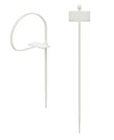 Hama 00221003 Kabelbinder mit Beschriftungsfeld, 98 mm, Natur, 25 Stück Kabelbinder 100 mm 24 mm Beige 25 stuk(s) - thumbnail