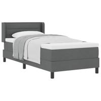Boxspringbed met matras met matras Donkergrijs 90 x 200 cm - thumbnail