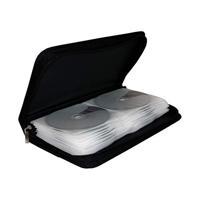 MediaRange CD-tas 48 CDs/DVDs/Blu-rays Nylon Zwart 1 stuk(s) (b x h x d) 28.9 x 4.9 x 16.1 mm BOX51 - thumbnail