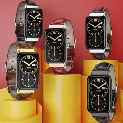 Echt leren bandje - Donkerrood - Xiaomi Smart band 7 Pro Echt leren bandje - Donkerrood - Xiaomi Smart band 7 Pro