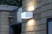 ECO-Light Gemini 1891S WH LED-buitenlamp (wand) LED LED vast ingebouwd 9 W Wit - thumbnail