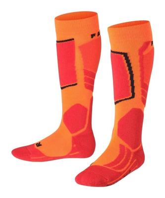 Falke SK2 Intermediate Skisok Kinderen Flash Orange 23-26