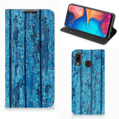 Samsung Galaxy A30 Book | Wallet Case | Wood Blue Samsung Galaxy A30 Book | Wallet Case | Wood Blue