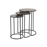 Richmond Salontafel 'Nolan' Set van 3 stuks, kleur Champagne Gold - thumbnail