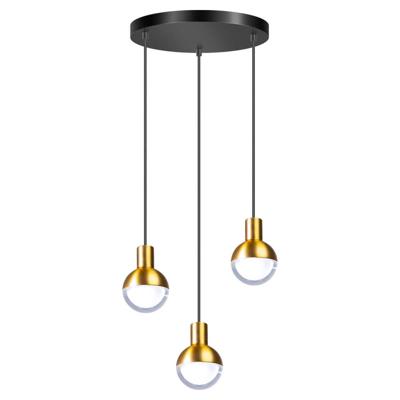ETH Zwarte hanglampDrop met goud - 05-HL4247-0230