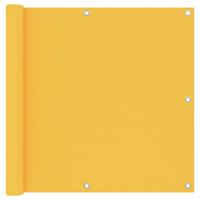 VidaXL Balkonscherm 90x600 cm oxford stof geel - thumbnail