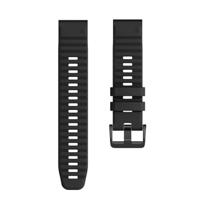 By Qubix - Siliconen bandje - Zwart - Compatible met Garmin Fenix 8-51mm - Compatible Garmin bandje - thumbnail