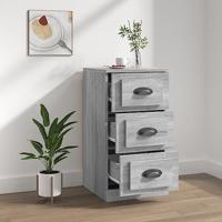 Dressoir 36x35,5x67,5 cm bewerkt hout grijs sonoma eikenkleurig - thumbnail