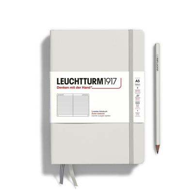 Leuchtturm Light Grey, Medium (A5), 251 p., ruled