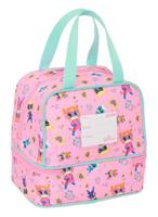 Lunchtrommel SuperKitties Roze Turkoois 20 x 20 x 15 cm - thumbnail