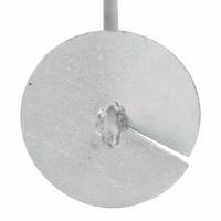 VidaXL Grondankers 6 st 10x60 cm gegalvaniseerd metaal - thumbnail