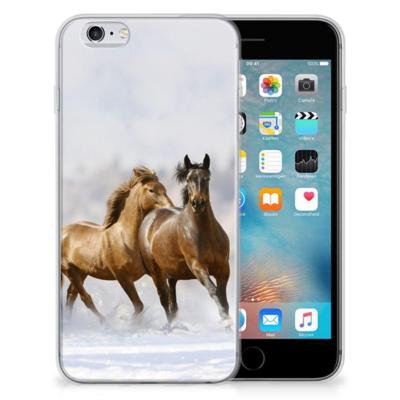 Apple iPhone 6 | 6s | TPU Hoesje | Paarden Apple iPhone 6 | 6s | TPU Hoesje | Paarden