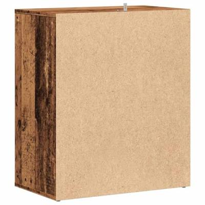 VidaXL Schoenenkast 60x35x70 cm bewerkt hout oud houtkleurig VidaXL Schoenenkast 60x35x70 cm bewerkt hout oud houtkleurig