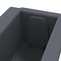 VidaXL Bloembakken voor europallets 12 st 36x13,5x9,5 cm pp grijs - thumbnail