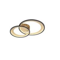 Trio Mat zwarte plafondlampGranada 59cm zwart met goud - 673810232 - thumbnail