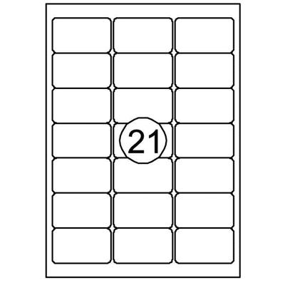 Etiket Quantore 63.5x38.1mm 2100stuks