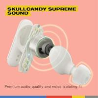 Skullcandy Smokin’ Buds Wireless Earbuds, Bluetooth Headphones, Noise Isolating Fit, Up to 20 Hours Battery, IPX4 Sweat and Water Resistant, Microphone for iPhone Android - Bone - thumbnail