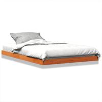 Bedframe massief grenenhout wasbruin 120x190 cm - thumbnail