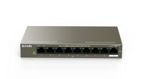 Tenda TEF1109P-8-63W - 8-poorts 10/100 Mbit/s desktopswitch met 8-poorts PoE, max. 58 watt, daarnaast 1x uplink, full duplex, metalen behuizing, 250 meter, plug & play - thumbnail