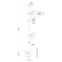 Neomounts FPMA-D550DVBLACK flatscreen bureausteun bevestiging - thumbnail